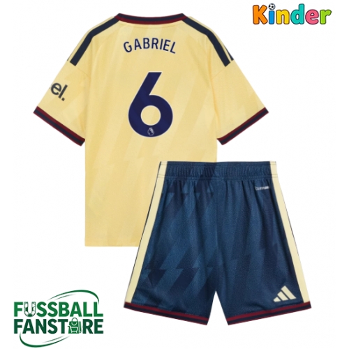 Arsenal Gabriel Magalhaes #6 Replik 3rd trikot Kinder 2026-27 Kurzarm (+ Kurze Hosen)
